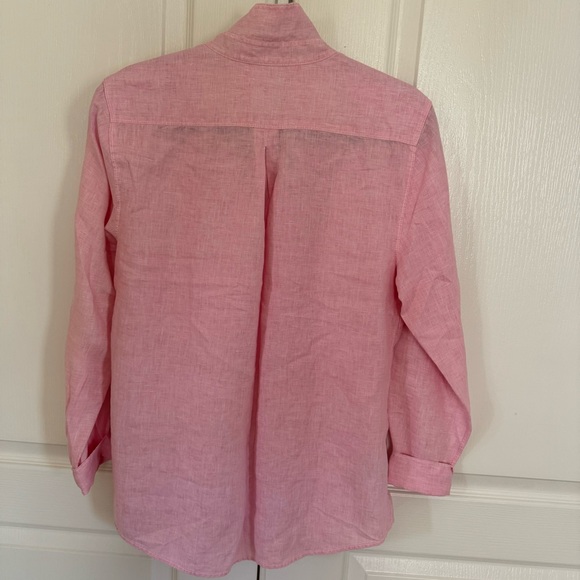 Tommy Bahama Pink Linen Blouse - Picture 5 of 5